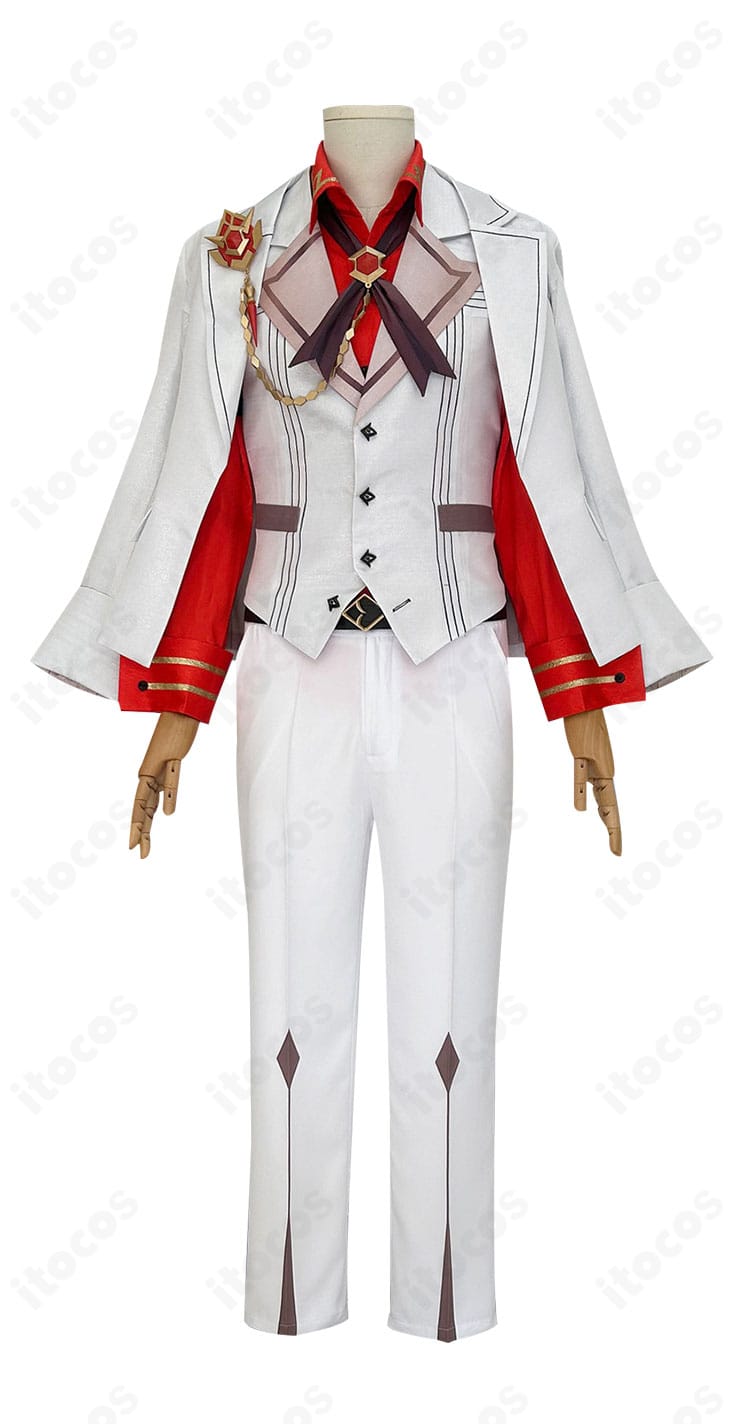 原神 タルタリヤ 原神FES フェス衣装の正面全身。配色とバランス、コート丈まで確認できる画像。