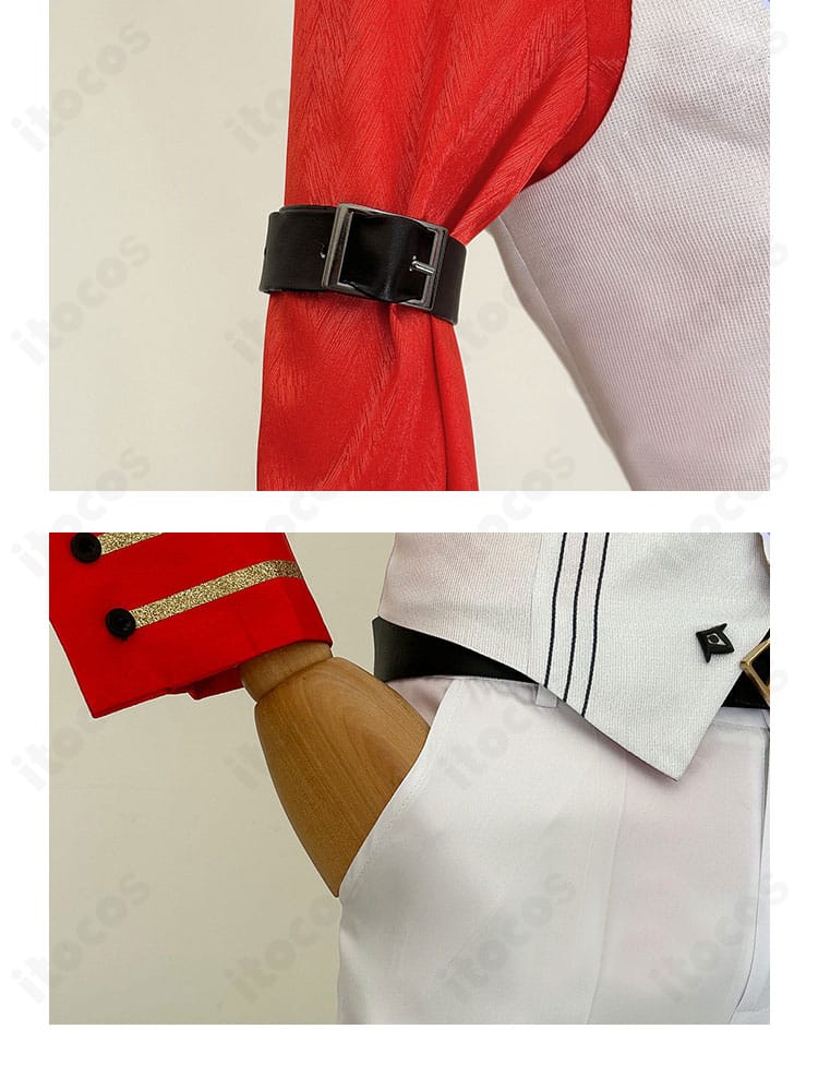 原神 タルタリヤ フェス衣装の袖とポケット装飾の細部。高完成度の仕上げを示すディテールショット。