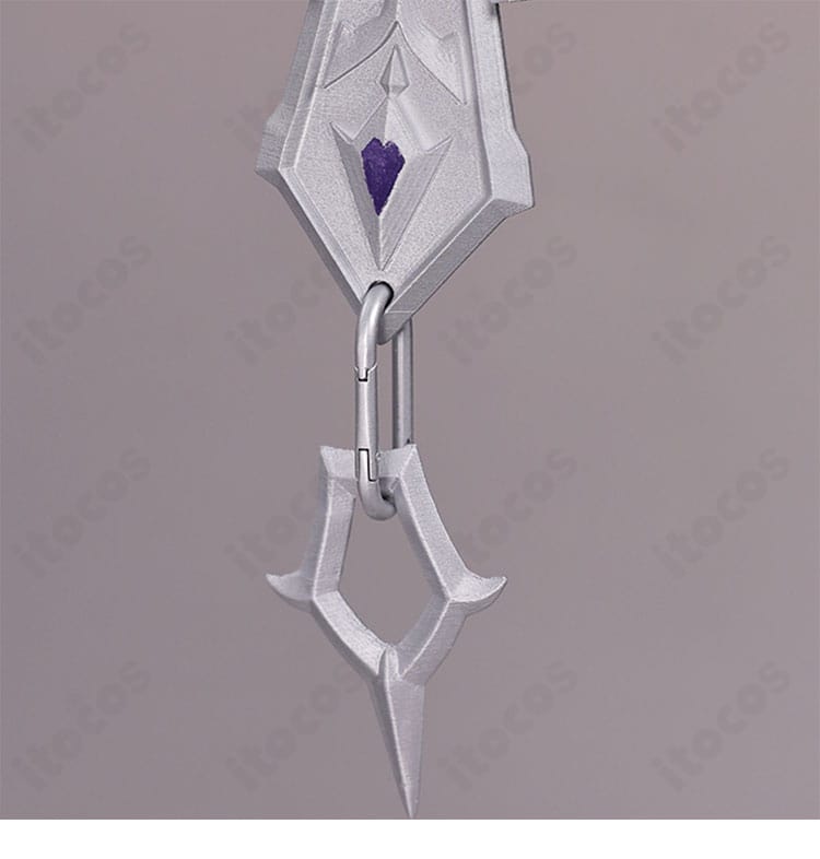 原神 フェス衣装（ライトキーパー風）胸飾りとスカーフのディテール。質感のコントラストと配置を確認。