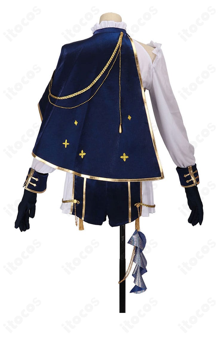 にじさんじ 先斗寧 共通衣装 コスプレの背面デザイン。背中のマント形状と縁取り、落ち感の再現が分かる画像