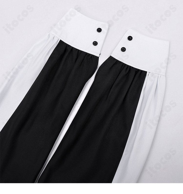 幽鬼 メイド服コスプレの袖口ディテール。可憐さと上品さを両立する装飾を鮮明に撮影。