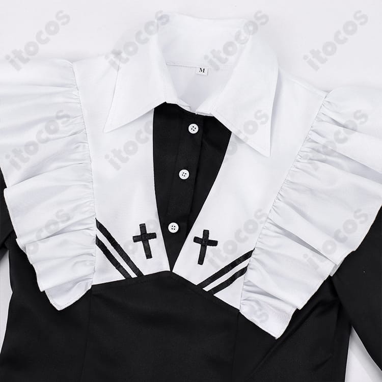 死亡遊戯で飯を食う。幽鬼 メイド服を高再現。軽量で動きやすく、撮影やイベントに最適 - 4枚目の画像