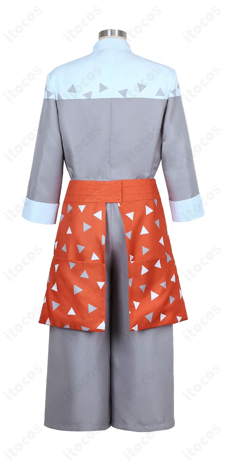 ポケモンレジェンズZ-A グリ衣装の背面。エプロンの結び位置や上品な後ろ姿のバランスを確認可能。