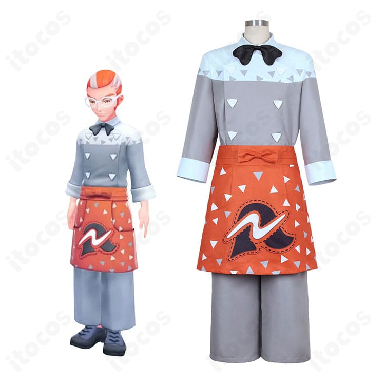 ポケモンレジェンズZ-A グリのコスプレ衣装を人物が着用した全身イメージ。落ち着いた雰囲気と上品な佇まいを表現。