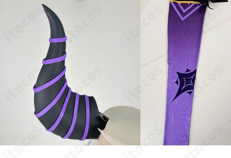 holoX ラプラス・ダークネスの頭飾りディテール。写真映えするアクセントパーツを拡大。