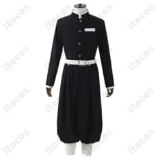 鬼滅の刃 伊黒小芭内 蛇柱 隊服コスプレ 薄手で快適、イベントも撮影も高再現で映える - 4枚目の画像（サムネイル）