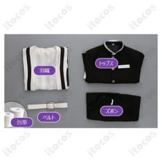 鬼滅の刃 伊黒小芭内 蛇柱 隊服コスプレ 薄手で快適、イベントも撮影も高再現で映える - 8枚目の画像（サムネイル）