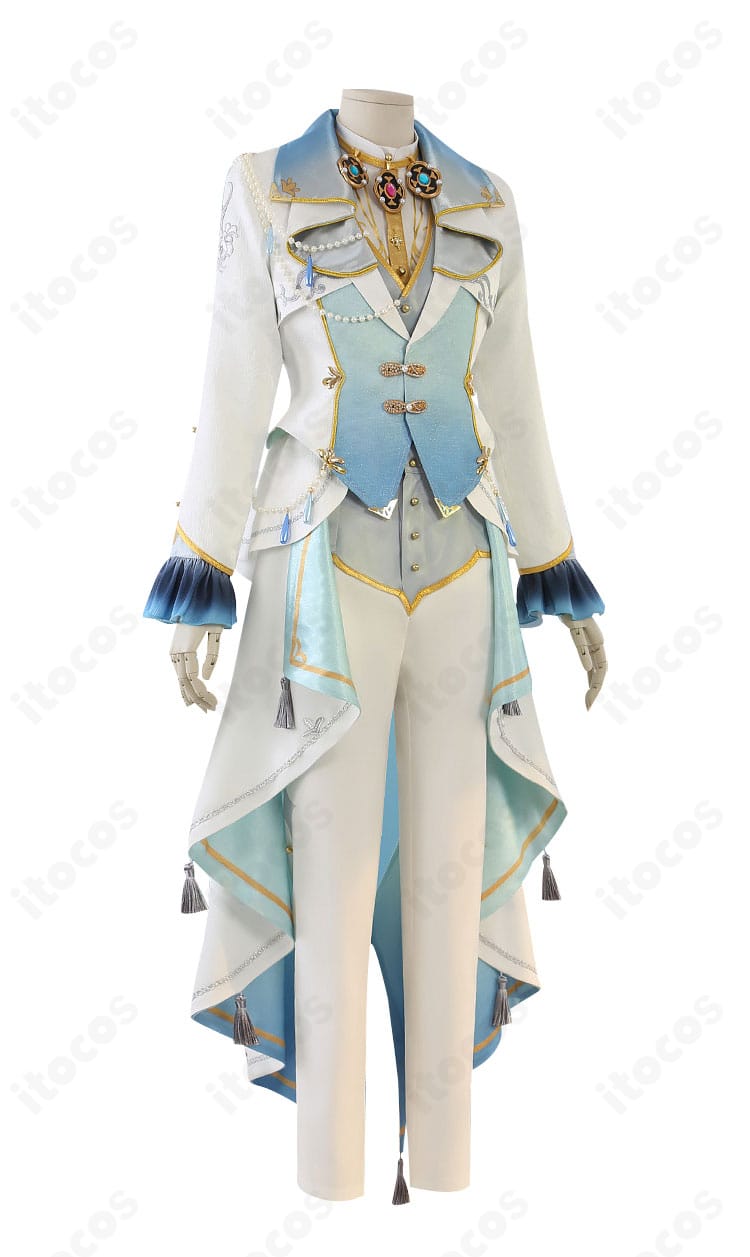 あんさんぶるスターズ Eden ヴェリテ衣装の右側面シルエット。立体パネルで流れるラインを表現