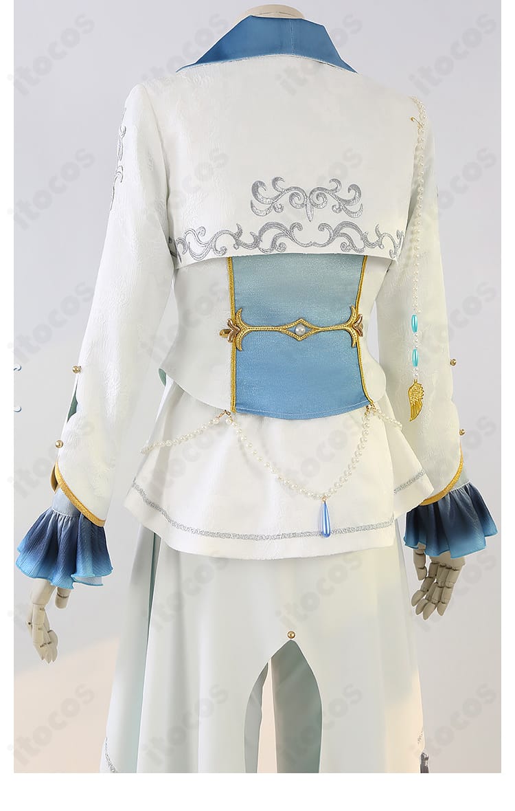 あんスタ Eden ヴェリテ衣装の背面装飾ディテール。背面パネルとトリムの配置を再現