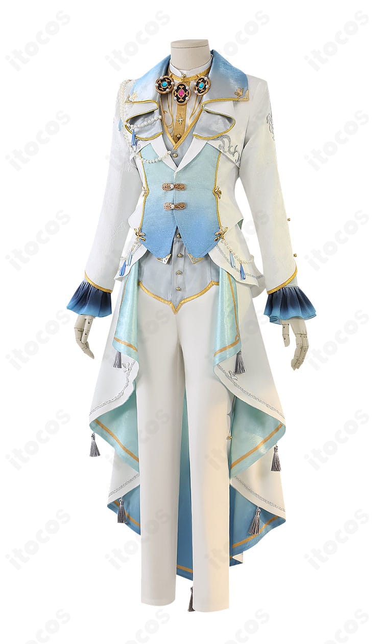 あんスタ Eden ヴェリテ衣装の左側ディテール。オーバースカートの立体感と縫製ラインが分かる構図