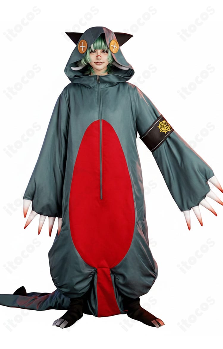 ガチアクタ ギータ 衣装の着用イメージ（正面）。写真映えする迫力あるモンスター風フォルム