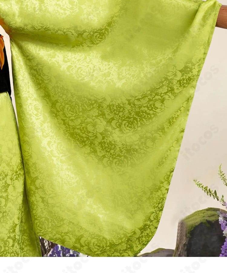 鬼滅の刃 嘴平琴葉コスプレの袖ディテール。動きやすさと和装らしい落ち感を備えた袖口の意匠