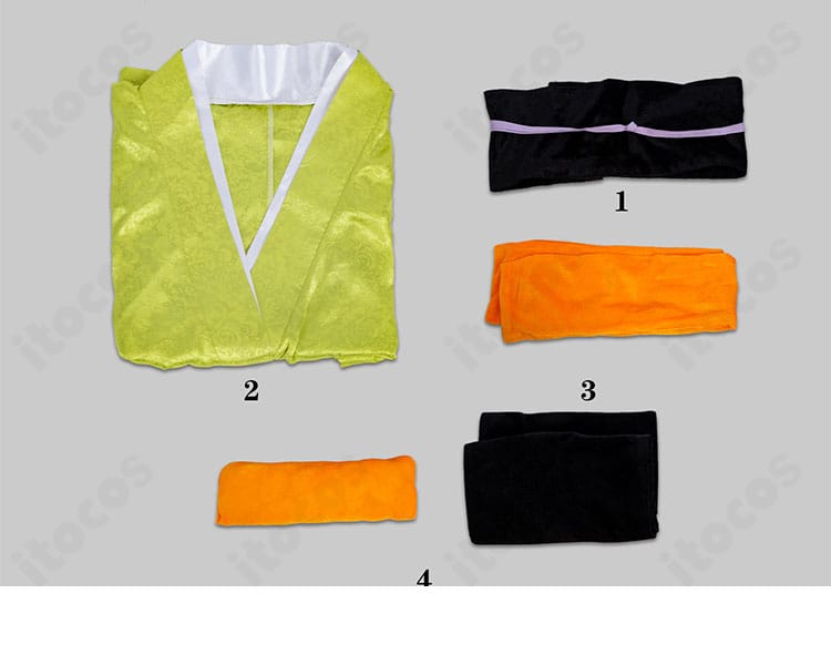 鬼滅の刃 嘴平琴葉コスプレ衣装のセットイメージ。イベントや撮影に使いやすい和装一式の全体像