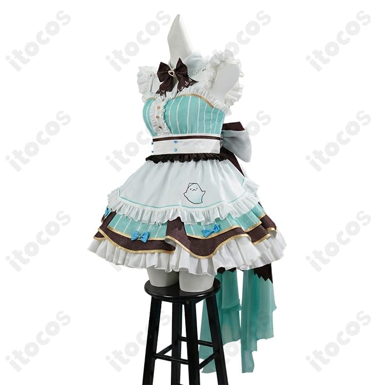 ミント・ファントーム ゴーストメイド衣装｜高再現で写真映え、軽やかで長時間も快適なメイドコス - 2枚目の画像