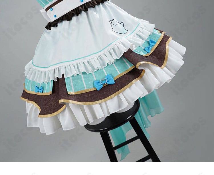 ミント・ファントーム メイド服のスカート。ふんわり広がるゴーストメイドらしいフレア