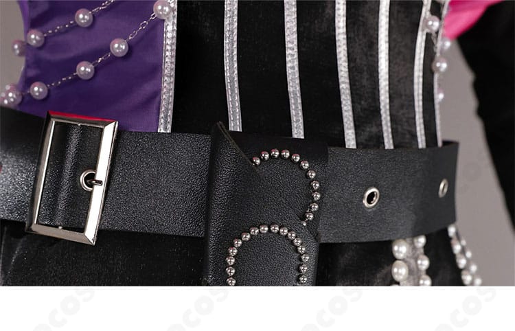 ホロライブ 綺々羅々ヴィヴィ ステージ衣装2025 ベルト装飾。ステージ映えするデザインポイントのクローズアップ。