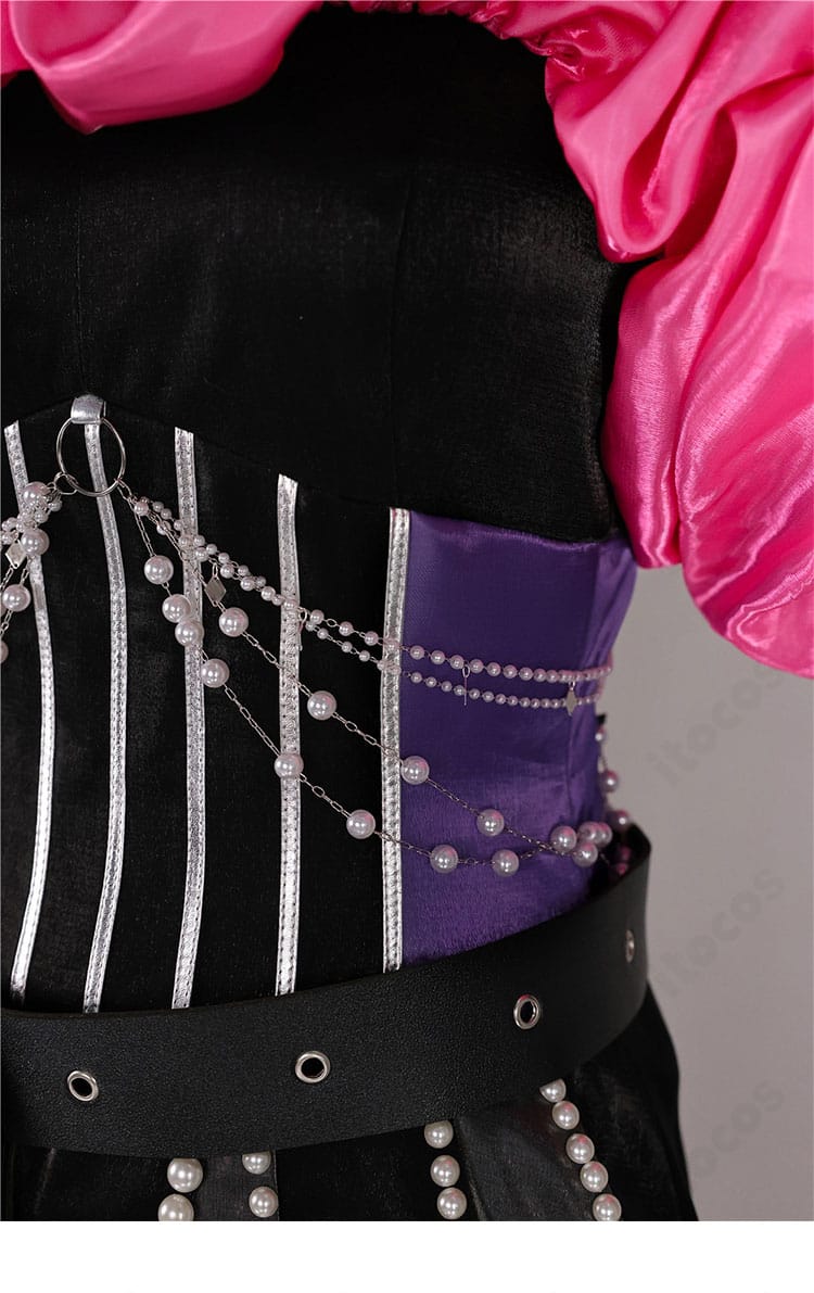 ホロライブ 綺々羅々ヴィヴィ ステージ衣装2025 ウエストアクセサリー詳細。コーデのアクセントになる小物の質感。