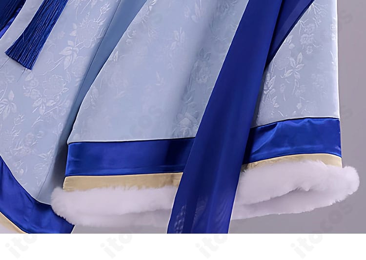 薬屋のひとりごと 猫猫 冬服コスプレ衣装の袖口ディテール。可動性と再現度を両立した端正な仕立て。