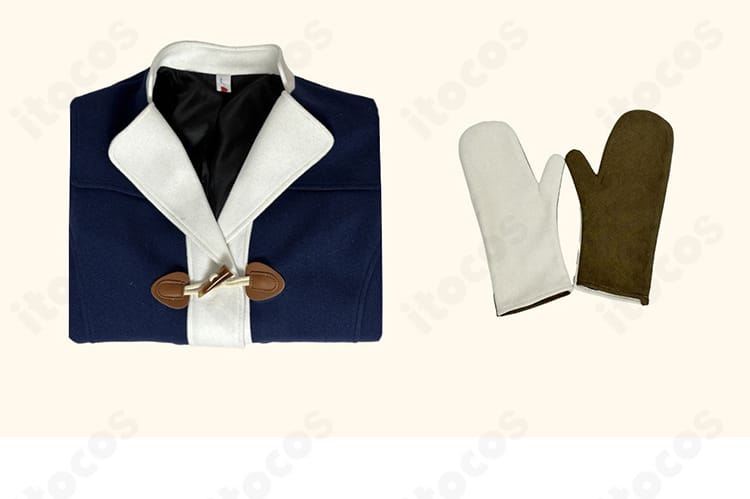 ユキノビジン 勝負服コスプレのセット内容。コートと手袋が揃う基本2点セットの一覧。