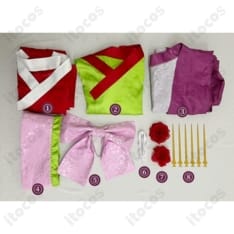 黒執事 藍猫 花魁風コスプレ衣装｜通気性が良く、はだけにくい和装デザインで撮影に最適 - 5枚目の画像（サムネイル）