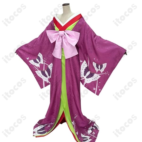 黒執事 藍猫 花魁風コスプレ衣装｜通気性が良く、はだけにくい和装デザインで撮影に最適