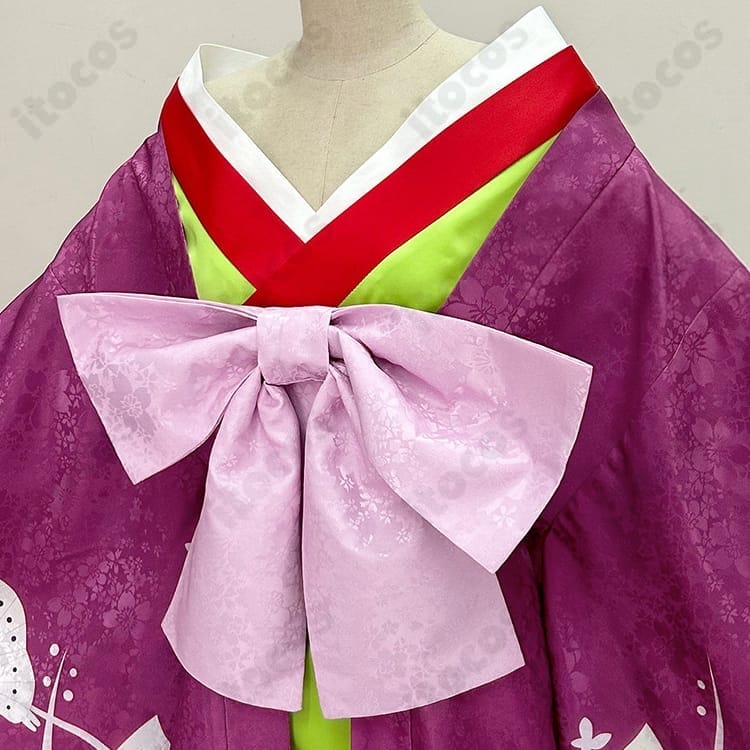 黒執事 藍猫 花魁風コスプレ衣装｜通気性が良く、はだけにくい和装デザインで撮影に最適 - 3枚目の画像