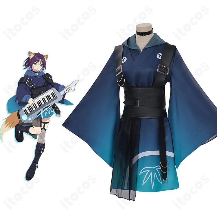 超かぐや姫！酒寄彩葉のデフォルト衣装コスプレ一式を着用した全体イメージ。シルエットとキャラクター再現度が分かる正面立ち。