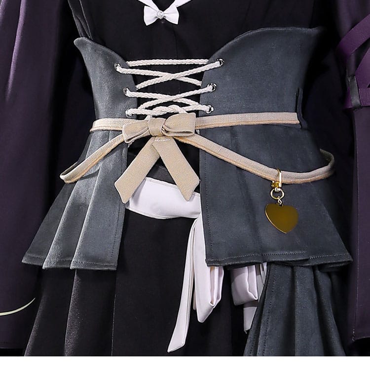 東雲絵名コスプレのコルセットベルトと帯のディテール