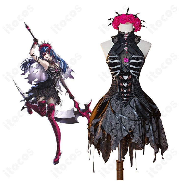 ペルソナ5X 鹿野苺（ベリィ）怪盗服コスプレ｜ウェディング風×ホラー調の全身イメージ