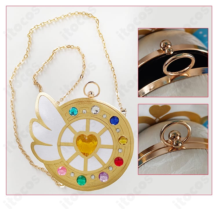 腰飾り・ベルト周りの接写。金具配置、装飾パーツの留め付け、縫製の丁寧さを示すディテール