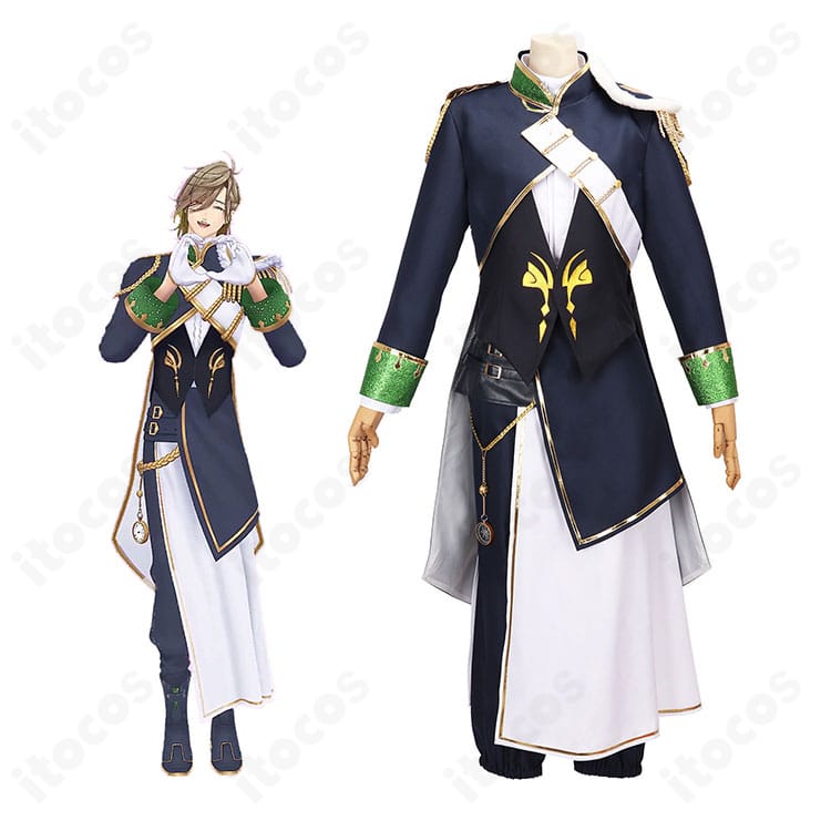 にじさんじ オリバー・エバンス 共通衣装コスプレの全身。ロングコートとベストで知的なフォーマル感を表現した着用イメージ。