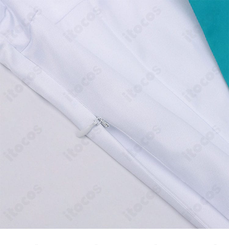 超かぐや姫！ 酒寄彩葉 制服のファスナー金具と縫製ステッチのディテール