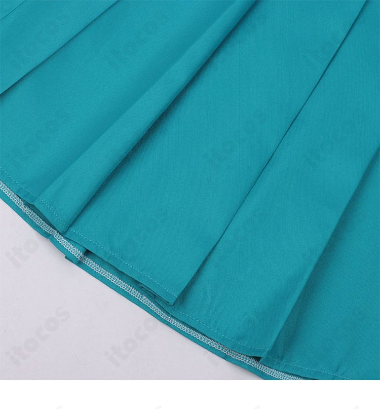 超かぐや姫！ 酒寄彩葉 制服スカート裾の縫製・ヘム仕上げディテール