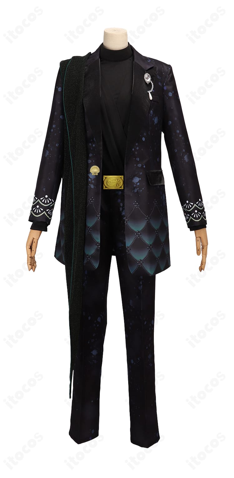 ジェイド・リーチ『渚のセレブレイト』衣装の正面ディテール。ハリ感のある端正なシルエットと丁寧な縫製ラインを強調した商品写真