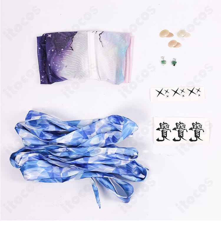 勝利の女神：NIKKE ナユタ 無為 コスプレ衣装・セット一式の平置き写真