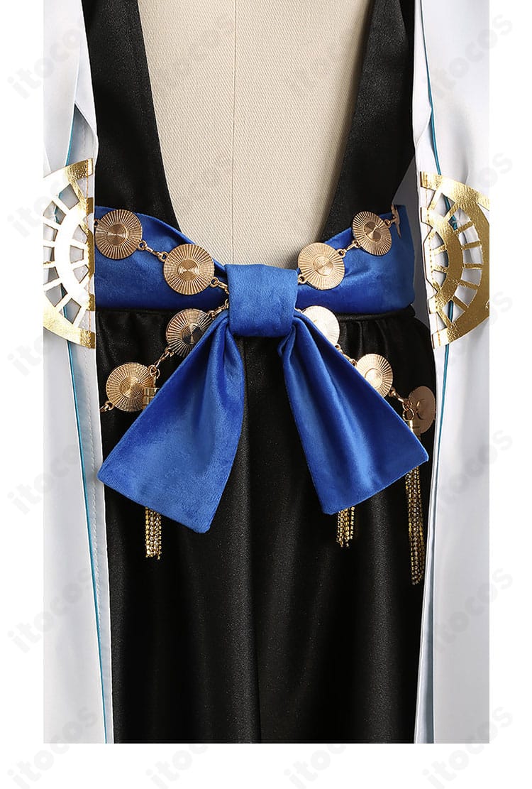 キャプテン・ネモ 第3段階コスプレの腰飾りディテール。腰封の形状と固定感、装飾の重なりを示す接写。