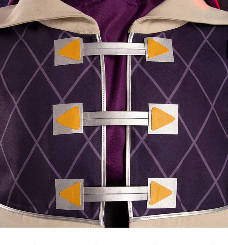 ジャバー・ウォンガー衣装の前立て装飾。フロントの意匠と留め部分を強調したディテール