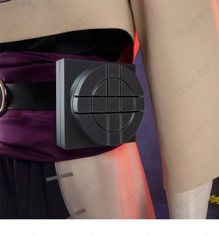 ジャバー・ウォンガー衣装の腰回り飾り。腰飾りの配置と質感を示すディテール画像