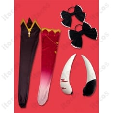 百鬼あやめ アイドル衣装コスプレ｜高発色ツイルで軽やか、イベントも撮影も快適 - 5枚目の画像（サムネイル）