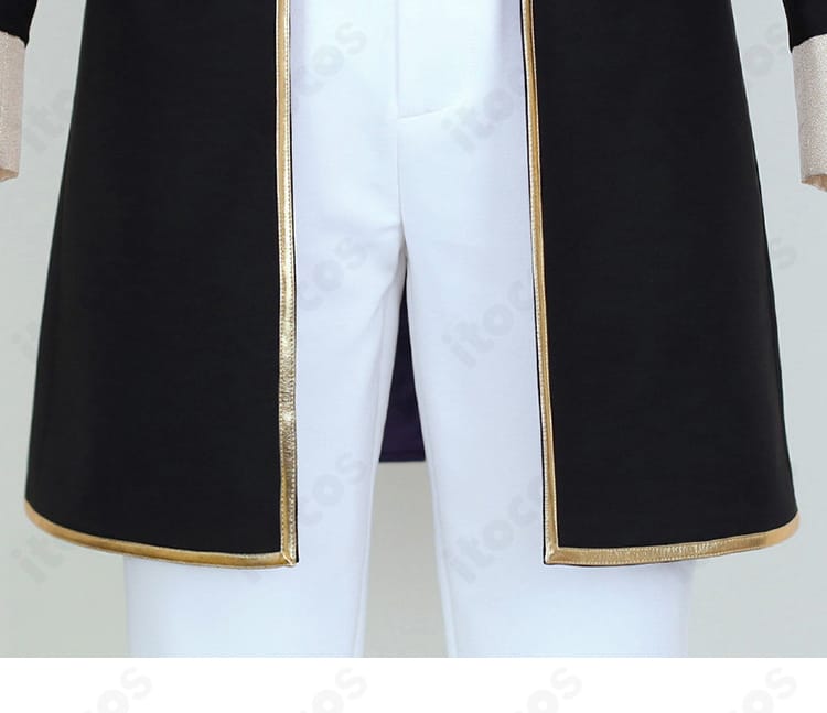 衣裾の装飾ディテール。裾のライン取りとパイピング風のアクセント