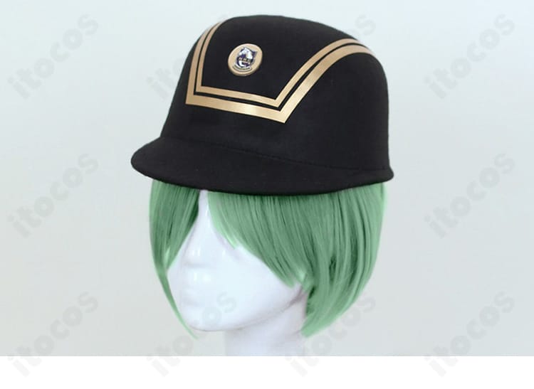 帽子全体のディテール。クラウンとブリムのカーブを確認