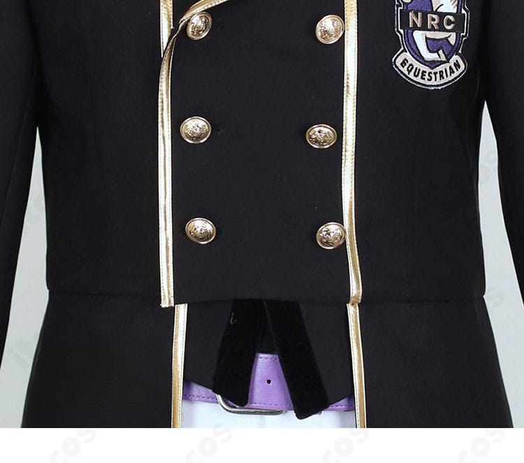 前立てのボタン装飾アップ。金具の光沢と均一な配置がわかる