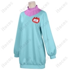 軽やかで動きやすいブルーパーカー衣装。通気性◎で撮影やイベントに最適です - 2枚目の画像（サムネイル）