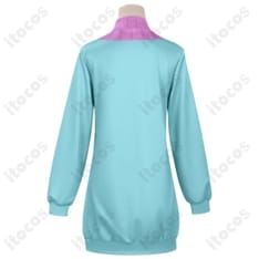 軽やかで動きやすいブルーパーカー衣装。通気性◎で撮影やイベントに最適です - 3枚目の画像（サムネイル）