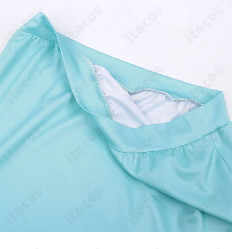 ITOCOS ブルーパーカーの裾ディテール（リブ・ヘムラインの仕上げ）