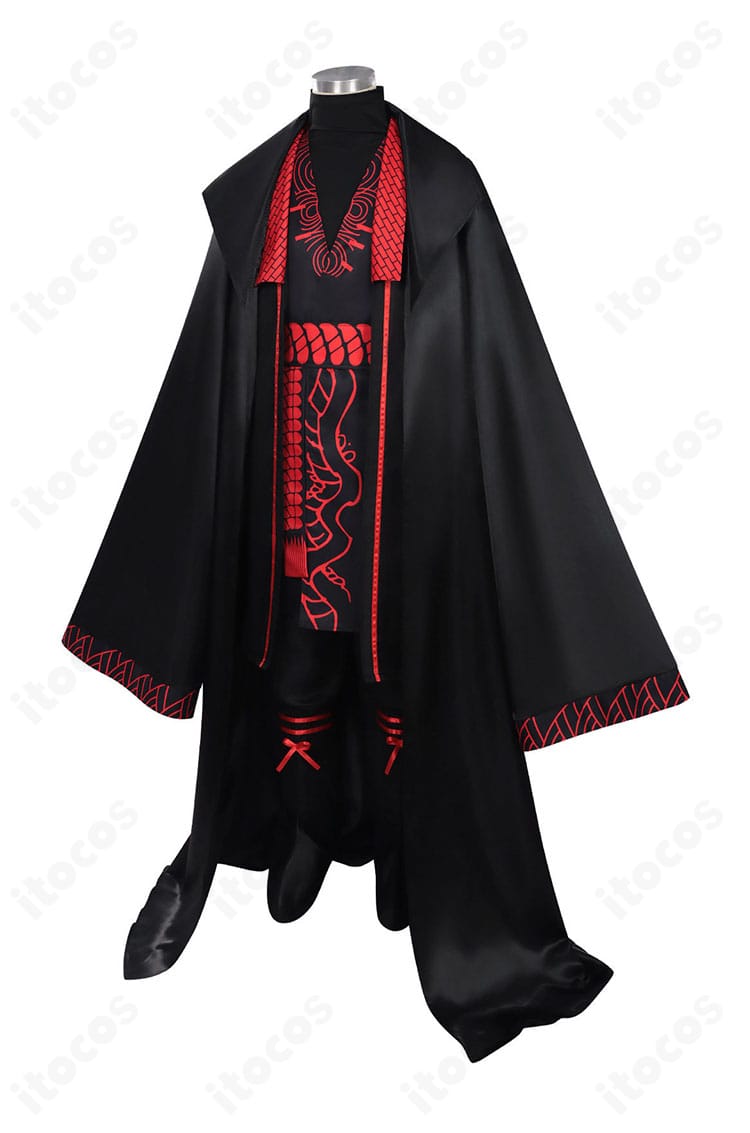 ジア・チォウ衣装のコートとパンツの側面シルエット画像