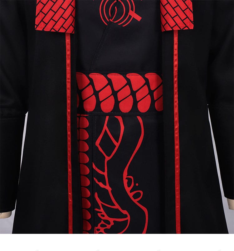 ジア・チォウ衣装 前立て（門襟）装飾の近接ディテール