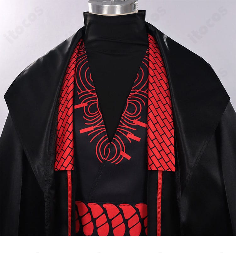 ジア・チォウ衣装 衣襟まわりの装飾ディテール