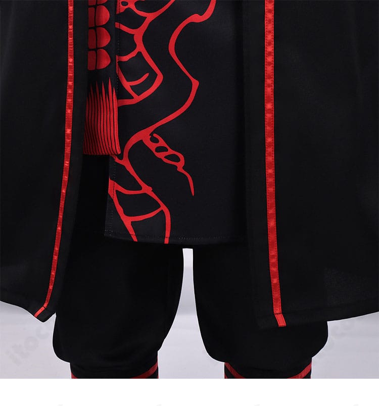 ジア・チォウ衣装 裾周りの装飾とステッチのディテール