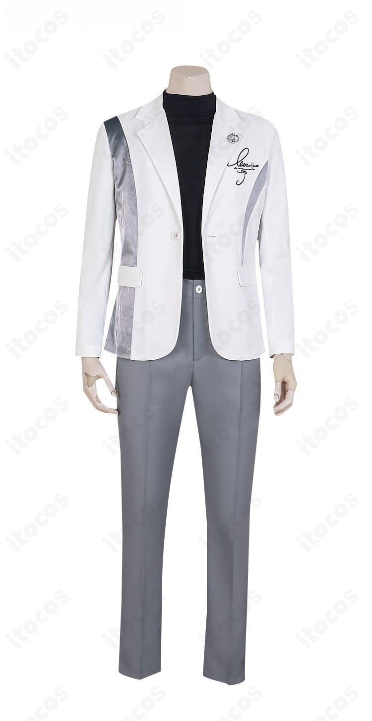 恋と深空 セイヤ 銀色の意志 コスプレ衣装のコート・インナー・ズボン正面ディスプレイ